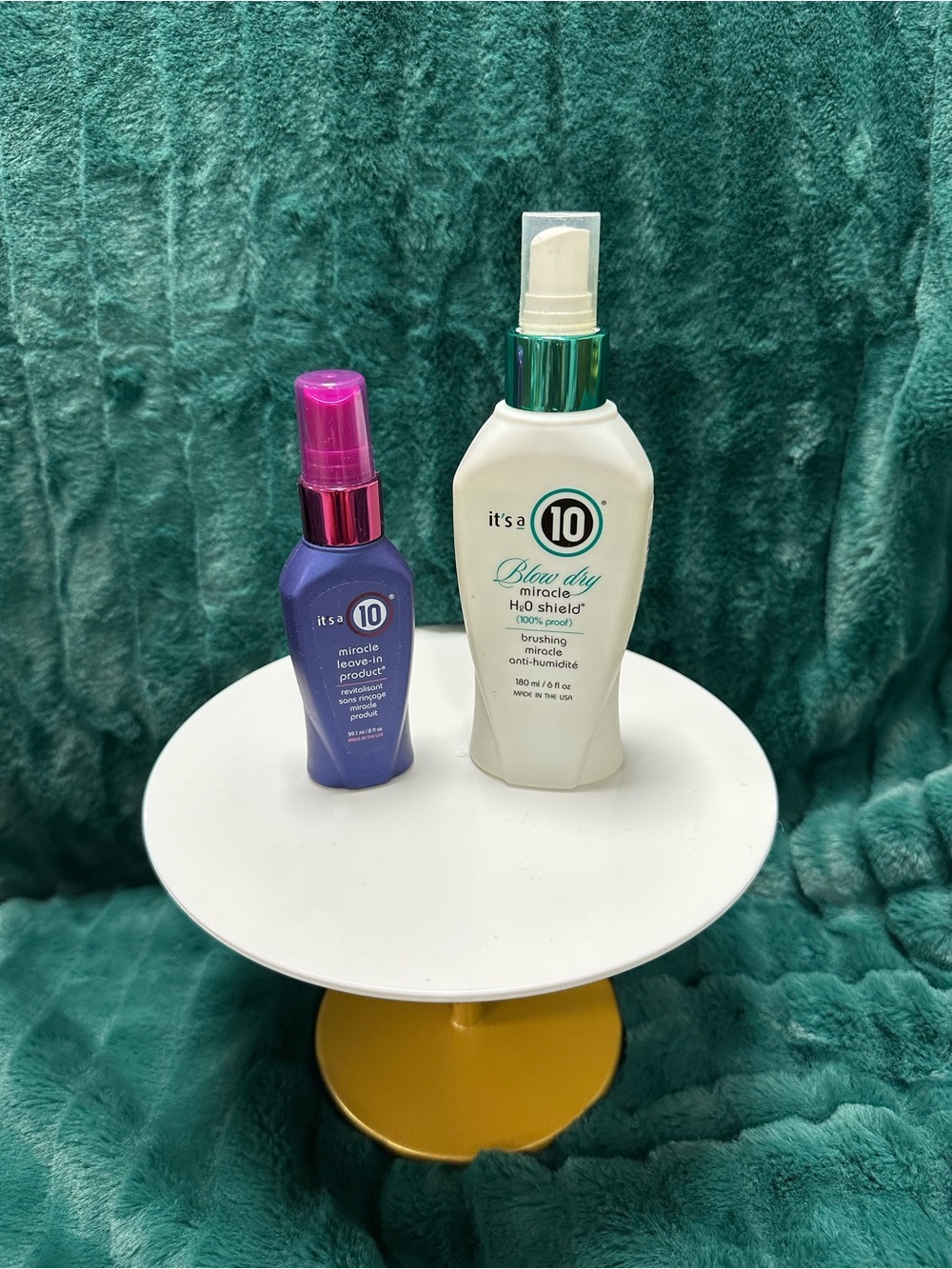 It's a 10 Leave-In Miracle & Blow Dry H2O Shield Duo — Purple & White